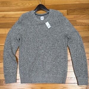GAP Men's Heather Gray Crewneck Sweater